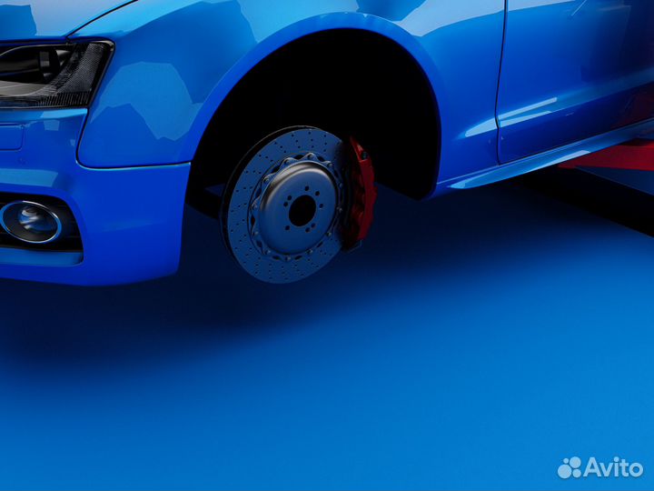 Комплект суппортов и тормозных дисков