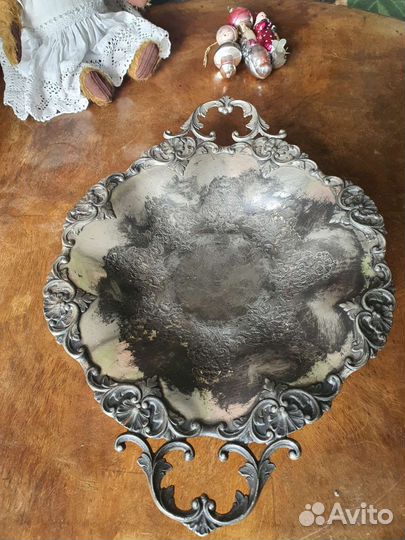 Старинная фруктовница.J.A. broad&Co sheffield