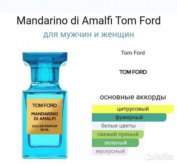 Tom Ford Mandarino Di Amalfi оригинал распив