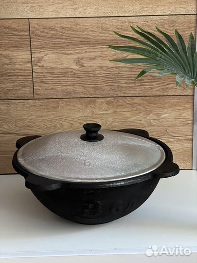 Казан чугунный узбекский 6 л новый
