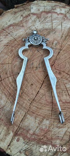 Щипцы для сахара серебро Австрия 19 век