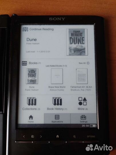 Электронная книга Sony PRS-650 с дефектом