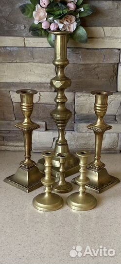 Винтажные подсвечники/латунь