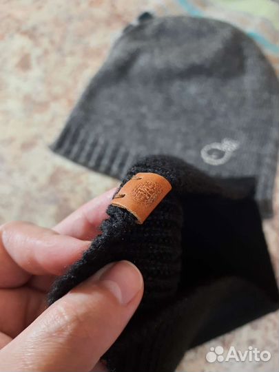 Шапка бини с шерстью в составе