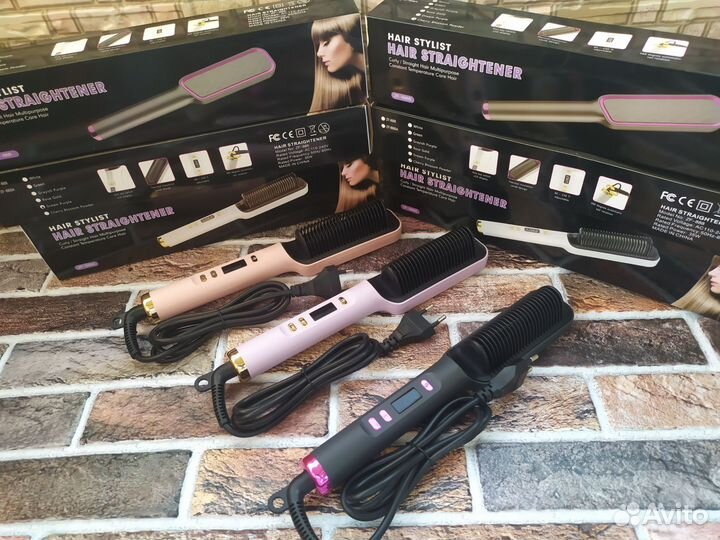 Расческа выпрямитель для волос цифровой экран 230