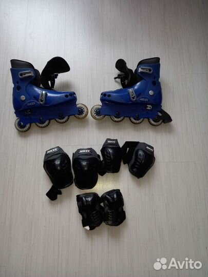 Ролики roces раздвижные размер 36-40 с защитой б/у