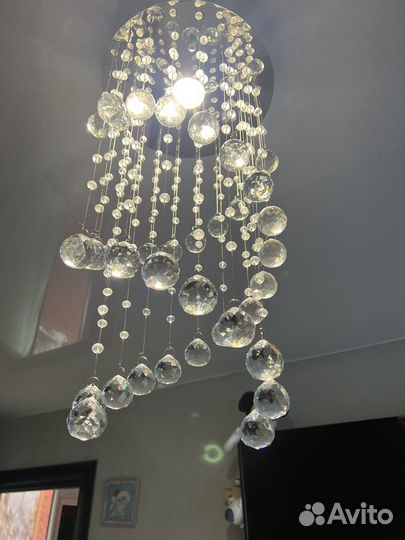 Современная хрустральная люстра