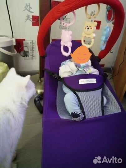 Детские качели шезлонг