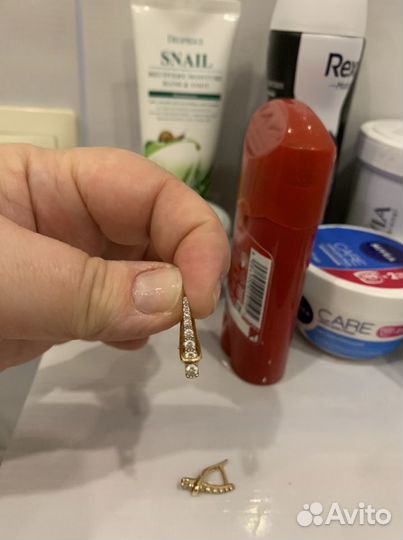 Золотые серьги