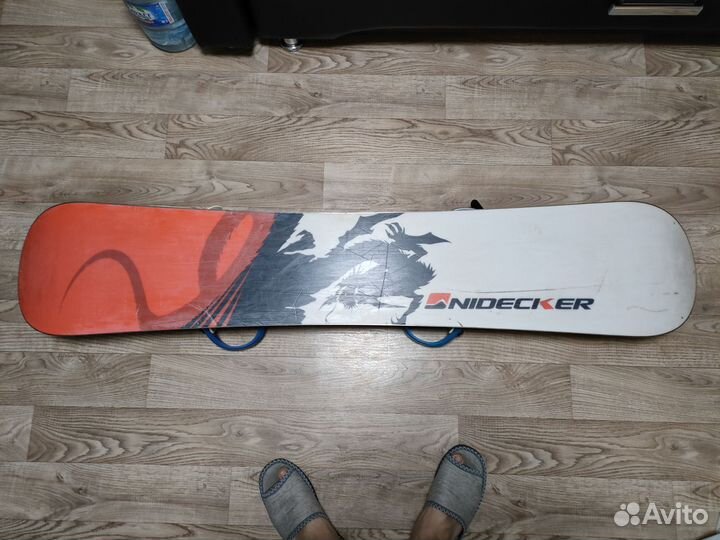 Сноуборд с креплениями