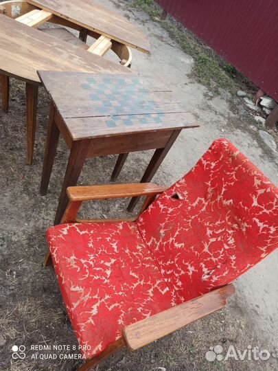 Стол круглый раздвижной СССР