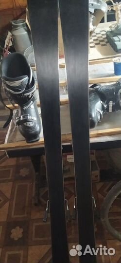 Горнолыжные ботинки + лыжи к ним
