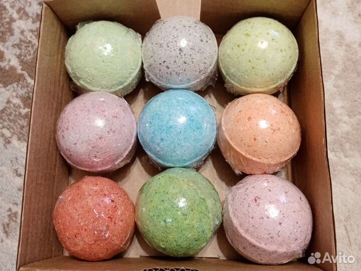 Бомбочки для ванны, набор из 9 шт., 990 г
