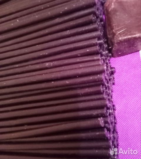 Набор восковых свечей. Чёрные