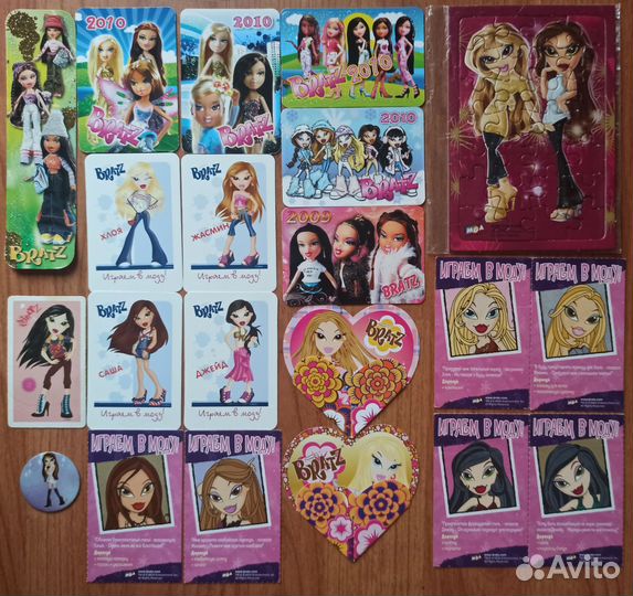 Карты,календарики Винкс,Братц,разное