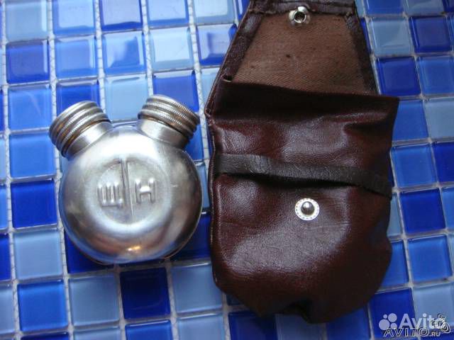 Масленка для оружия двух горловая металлическая