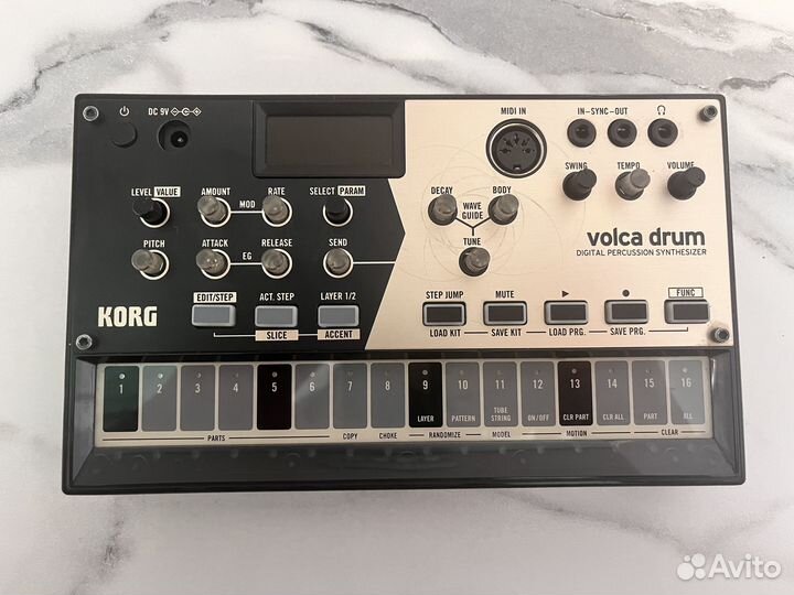 Цифровой синтезатор korg volca-drum