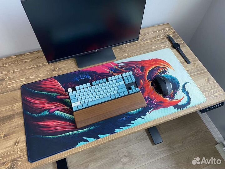 Игровой коврик для мыши большой 90х40