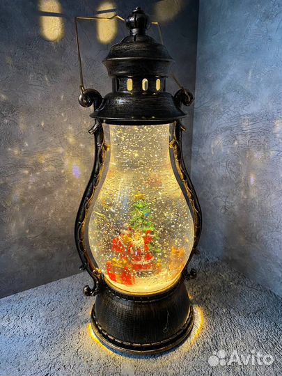 Музыкальный фонарь новогодний Лампа керосиновая
