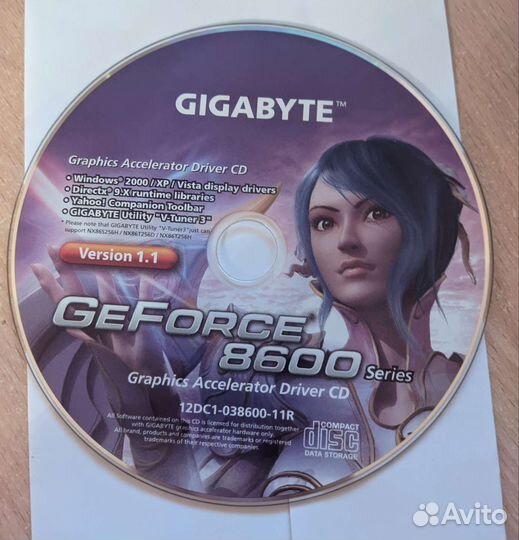 Видеокарта Gigabyte GeForce 8600 GTS 256Мб
