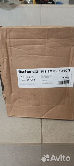 Химический анкер fischer FIS EM plus