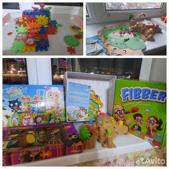 За все. Игры настольные, конструктор