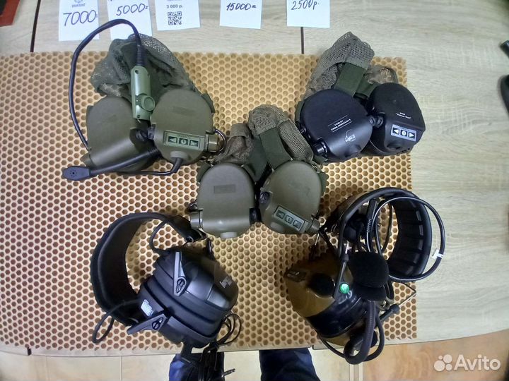 Активные наушники стрелковые с шумоподавлением гсш
