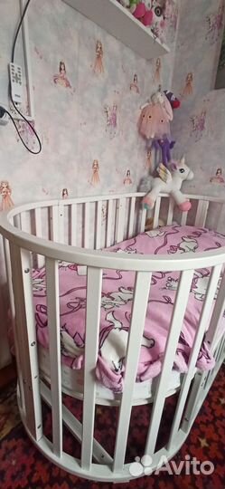 Детская кровать трансформер с маятником