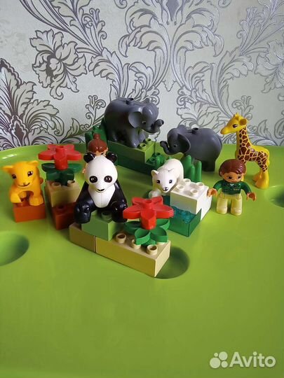 Lego Duplo, Лего дупло зоопарк, панда, животные