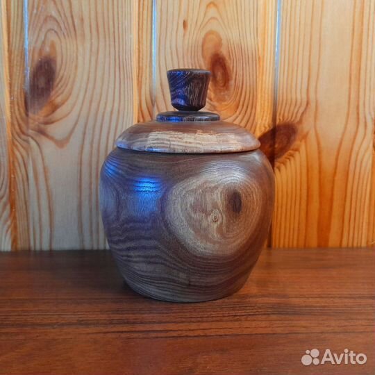 Банка деревянная для продуктов