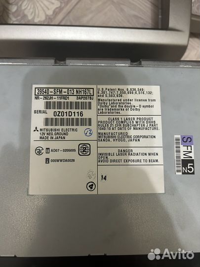 Магнитола от honda freed spike