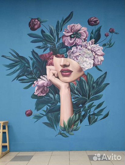 Роспись стен. Граффити. Художник