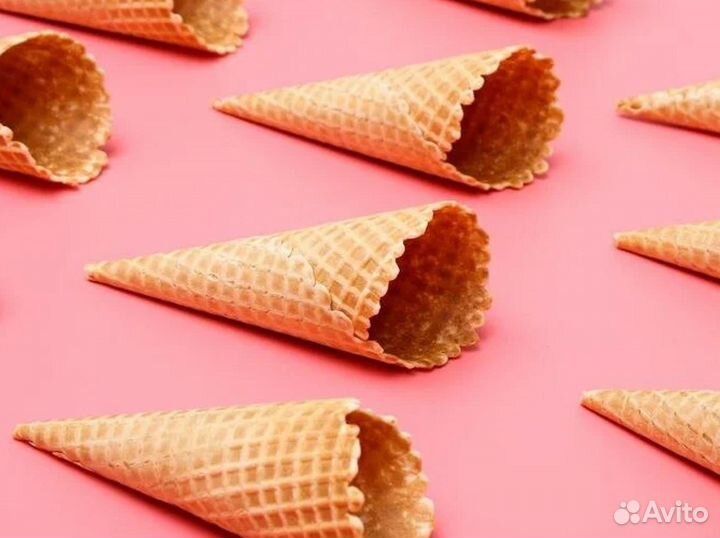 Вафельный рожок сахарный крученый Большой 185 мм