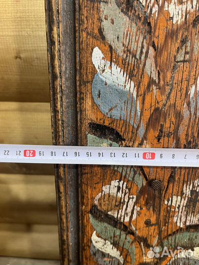 Пара Филенок Цветы Деревянные Резные 4