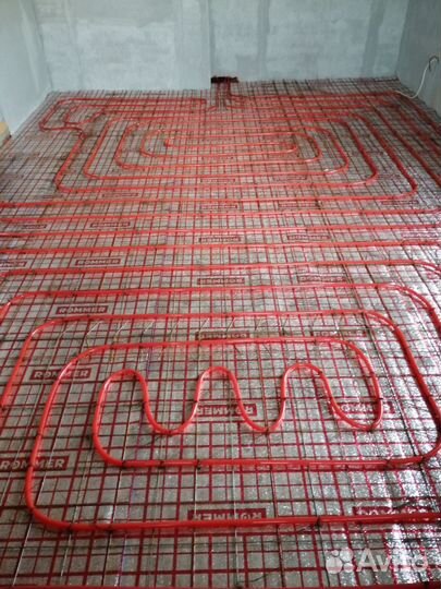 Монтаж водяного теплого пола