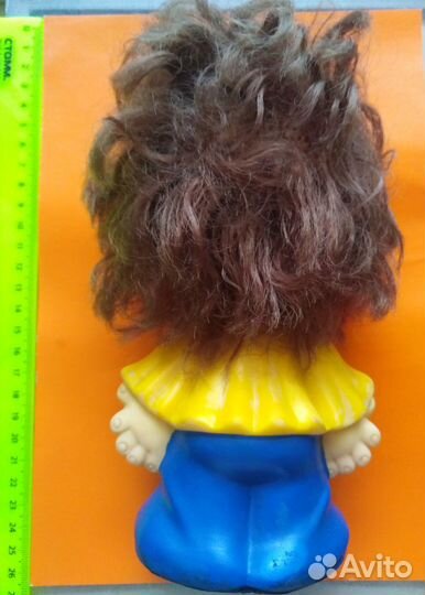 Редкая резиновая игрушка клоун СССР