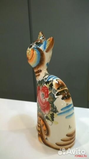 219815 Статуэтка Авторская работа Большая кошка