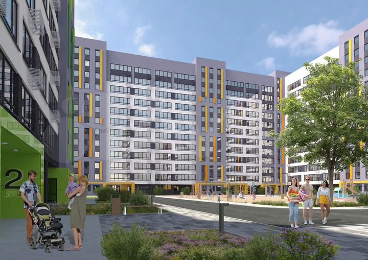 2-к. квартира, 60,5 м², 10/12 эт.