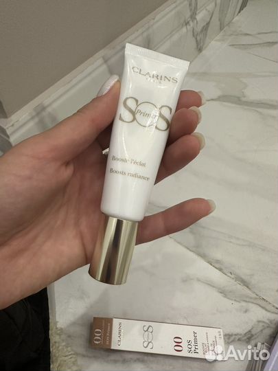 Clarins база под макияж, Sos primer сияние, новый
