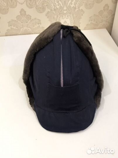 Каска защитная утепленная мехом