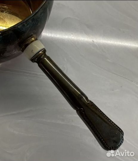 Винтажный соусник Мельхиор