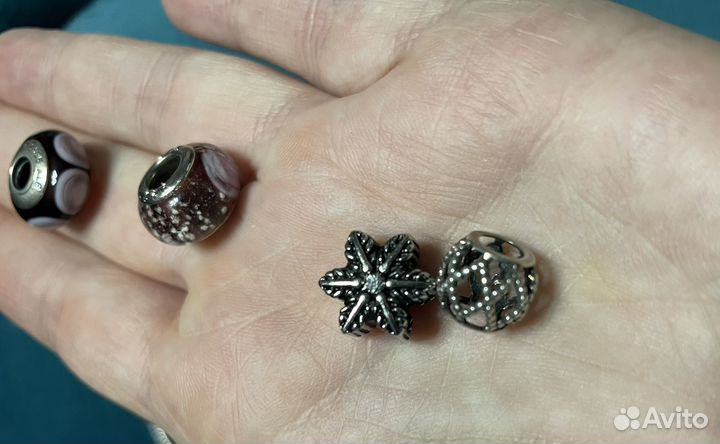 Pandora колье кольца шармы