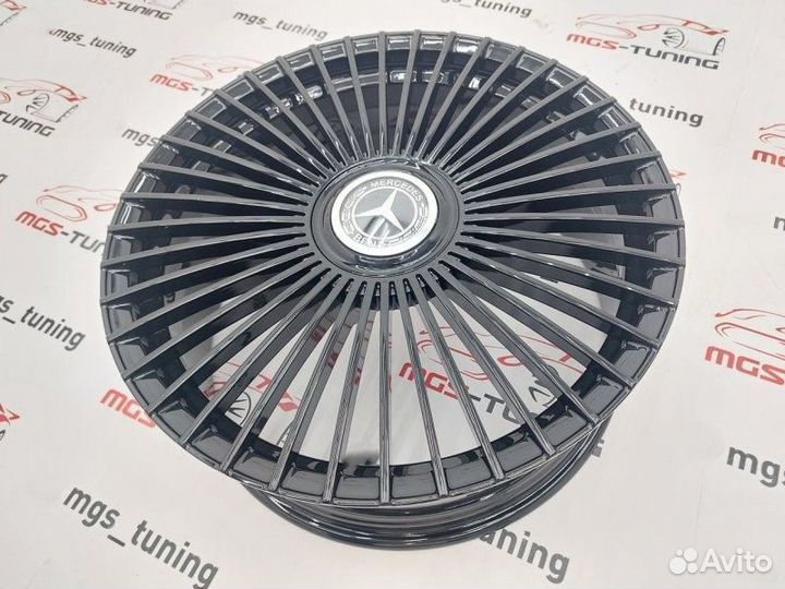 Кованый диск+ колпачок Mercedes Benz R20 черный