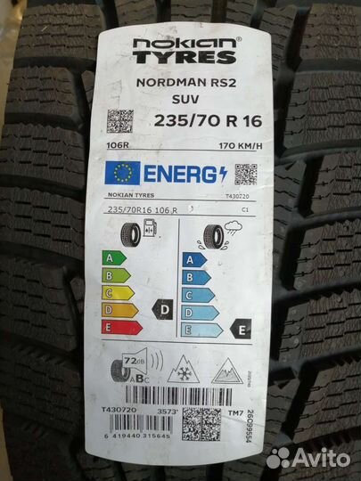 Nokian Tyres Nordman RS2 SUV 235/70 R16