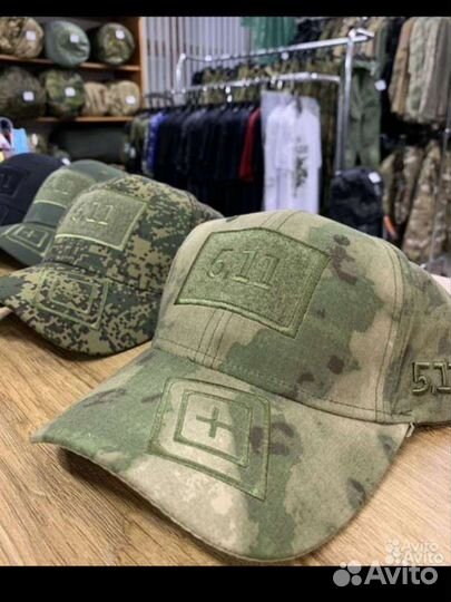 Кепка тактическая 5.11 мох/мультикам/чёрн/олива