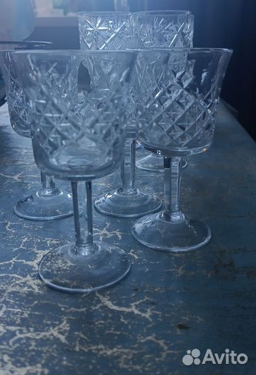Хрустальные стопки рюмки