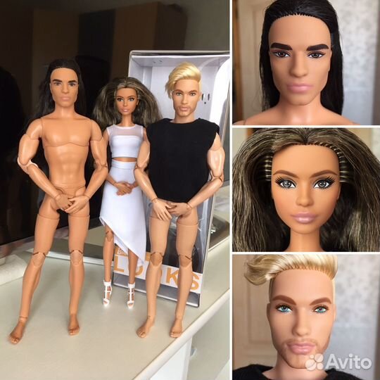 Куклы барби barbie looks (кен шон, индеец, лина)