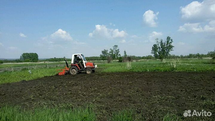 Вспашка огородов минитрактором с фрезой