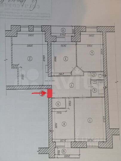 4-к. квартира, 89 м², 1/5 эт.