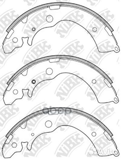 Колодки тормозные барабанные honda airwave 1.5